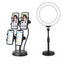 Mobile Phone Live Broadcast Stand Anchor Selfie Beauty Four-Position Desktop Stand, Specification: Stand+26cm Fill Light