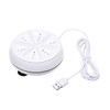 2 in 1 Portable Mini Washing Machine Ultrasonic Turbine Clothes Mini Washer with USB Cable Convenient for Travel