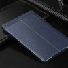 Lychee Peel Texture Horizontal Deformation Flip TPU Leather Case with Three-folding Holder & Sleep / Wake-up Function For iPad Air (2019)(Blue)