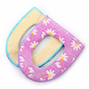 3 PCS Sticky-printed Toilet Seat Cushion Thickened Waterproof Not Cottony Ball Cushion, Random Color Delivery