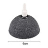 3 PCS 6cm Semicircular Gas Stone Aquarium Oxygen Bubble Stone Gas Plate Oxygenation Head Sand Table Oxygen Disk Gas Stone