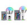 3W RGB LED Bulb 16 Color Magic Night Lamp Dimmable Stage Light with 24-keys Remote Control E27