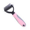 Pet Comb Beauty Cleaning Supplies Dog Stainless Steel Dog Comb, Size: 18x5cm (Pink)