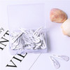 50 PCS Kids Hairpins Solid Simple Style Child Hair Accessories Small Hairpins With Case(White)