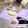 Non-slip Large and Thick Silicone Pastry Mat with Measurements 19 x 15 Inch, Random Color