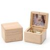 Wooden DIY Photo Music Box Children Birthday Gift Music Box, Music:Spirited Away(Maple-no Lettering)