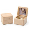 Wooden DIY Photo Music Box Children Birthday Gift Music Box, Music:Castle in the Sky(Maple-no Lettering)