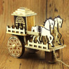 Music Carriage Music Box Wooden Creative Crafts Decoration( A)
