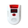 Home Security Gas Leak Detector Flammable Gas Leaking Alarm Sensor with LED Display, US Plug, AC 220V