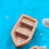 3 PCS Retro Wooden Boat Model Resin Craft Accessories, Size:Large