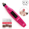 3 Sets Professional Electric Manicure Machine Pen with 6 Grinding Bits EU Plug