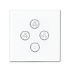 Multi-function Wifi Fan Light Smart Touch Panel Switch, EU Plug (White)