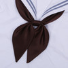 Brown Women Polyester Silk Goldfish Knot Professional Bow Tie