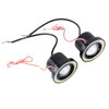 3.0 inch DC 12V 10W 900LM 6500K Car Angel Eyes Fog Lamp Foglight(White Light + White Light)