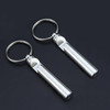 2 PCS Metal Whistle Bottle Opener Keychain Creative Multifunctional Key Ring Pendant, Color:Silver