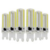 YWXLight 6PCS G9 7W AC 220-240V 152LEDs SMD 3014 Energy-saving LED Silicone Lamp (Cold White)