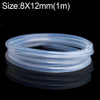 Food Grade Transparent Silicone Rubber Hose Out Diameter Flexible Silicone Tube, Specification:8x12mm(1m)