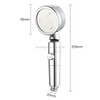 Nozzle Powerful Booster Rain Shower Set Household Bathroom Switch Rotatable Shower(Silver)