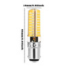 YWXLight 6PCS BA15D 5W AC 110-130V 80LEDs SMD 5730 Energy-saving LED Silicone Lamp (Warm White)