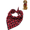 2 PCS Pet Triangle Towel Christmas Snowflake Dog Saliva Towel, Size:L(Red)