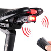 IP65 Waterproof USB Rechargeable Smart COB LED Alarm Bicycle Rear Light Taillight with Remote Control, Control Distance: 1-100m