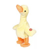 Electric Little Yellow Duck Plush Toy Walk and Sing and Raise Neck Screaming Funny Pet Toy, Style:24 Songs(Yellow)