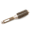 Ceramic Aluminium Hair Comb Round Brush with Nylon Bristle Professional Barber Styling Hair Brush(32mm)