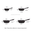 Thick Bottom Maifan Stone Household Small Frying Pan Non Stick Pan Deep Frying Pan, Color:28cm Black Without Cover