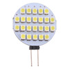 G4 24 LEDs SMD 3528 168LM 6000-6500K Stepless Dimming Energy Saving Light Pin Base Lamp Bulb, DC 12V(White Light)