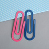 Cute Kawaii Big Metal Paper Clip Bookmark Office School Stationery, Color:Random