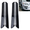 4 PCS Universal Car Auto Plastic Wrap Rubber Front Rear Body Bumper Guard Protector Strip Sticker(Black)