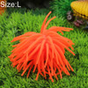 3 PCS Aquarium Articles Decoration TPR Simulation Sea Urchin Ball Coral, Size: L, Diameter: 13cm(Orange)