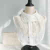 White Women Autumn and Winter Lace Wild Fake Collar Shirt Decoration Collar, Style:D