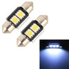 10 PCS 31mm DC12V / 1.7W / 7000K / 70LM 2LEDs SMD-5050 Car Reading Lamp(White Light)