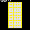 1000 PCS Round Shape Self-adhesive Colorful Mark Sticker Mark Label (White)