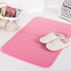 Non Slip Water Absorption Rug Bathroom Mat Shaggy Memory Foam Kitchen Door Floor Mat, Size:50X90CM(Pink)