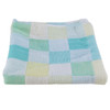 Double Gauze Cotton Bath Towel Adult Baby Water-absorbing Quick-drying Bath Towel(Blue Grid)