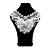 White Lace Butterfly Flower Embroidery Collar Flower Three-dimensional Hollow Fake Collar DIY Clothing Accessories, Size: 36 x 30cm