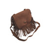 Mini Messenger Bag Cute Tassel Design Kids Coin Purses Children Handbags Shoulder Bags(Brown)