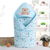 Winter Autumn Cotton Infant Baby Sleeping Bag Newborn Baby Bedding Wrap Sleepsack Blanket(Blue)