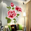 Removable PVC Green Wall Sticker Living Room Bedroom Sofa Classic Rose Wall Sticker