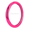 Universal Car Plating Matte Leather + Cotton Steering Wheel Cover, Diameter: 38cm (Rose Red)