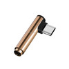 Mini USB Type C Audio Adapter Type-C male to 3.5MM Jack female Converter Headphone Cable for Samsung LG Xiaomi Google Nexus(Gold)