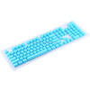 104 Keys Double Shot PBT Backlit Keycaps for Mechanical Keyboard(Blue)