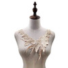 Lace Flower Embroidered Collar Fake Collar Clothing Accessories, Size: 31 x 30cm, Color:Beige