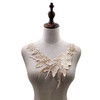 Lace Flower Embroidered Collar Fake Collar Clothing Accessories, Size: 31 x 30cm, Color:Beige