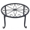 4 PCS Garden Decorative Flower Pot Display Shelf Rack(Black)