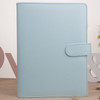 Notepad Cover Loose Leaf Handbook Protector Simple and Fresh Stationery, Color:A6 Mint Blue