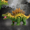 Simulation Luminous Sound Electric Universal Dinosaur Model Toy Boy Gift(Stegosaurus)