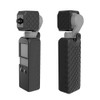 PULUZ  2 in 1 Diamond Texture Silicone Cover Case Set for DJI OSMO Pocket(Black)